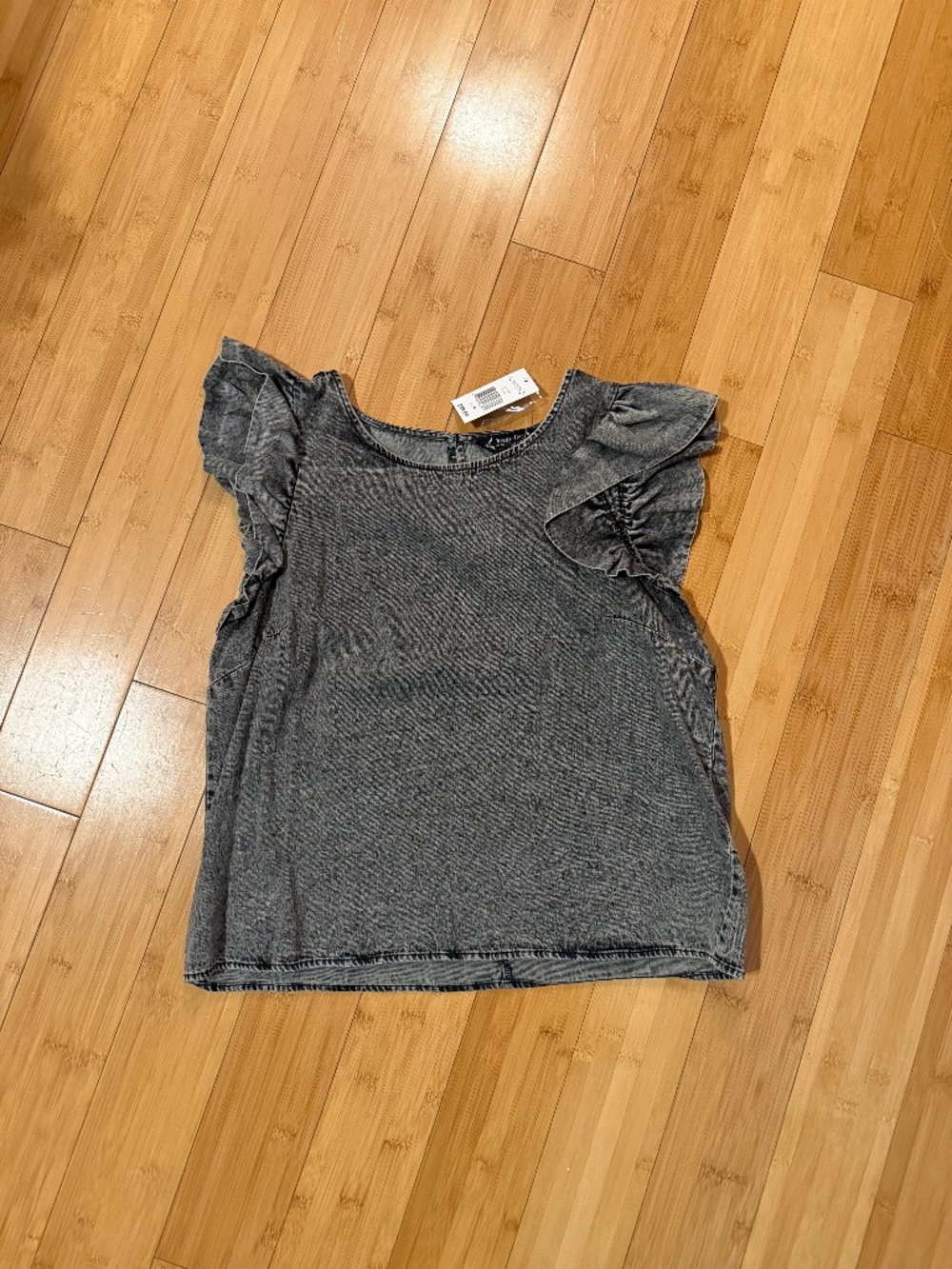 Black Denim Blouse | 100% Cotton | NWT